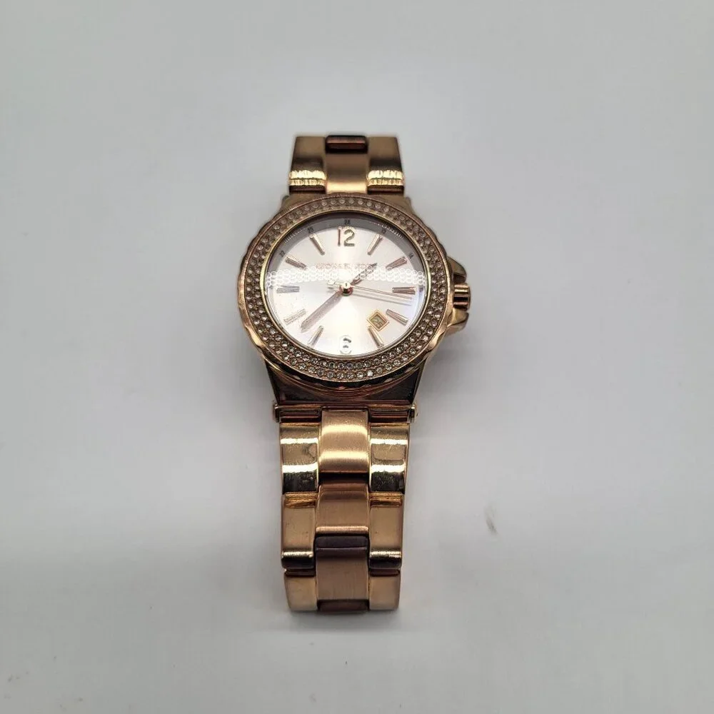 Michael Kors Women's Ritz MK5921 Rose Gold Stainless-Steel Quartz Watch - Picture 4 of 13